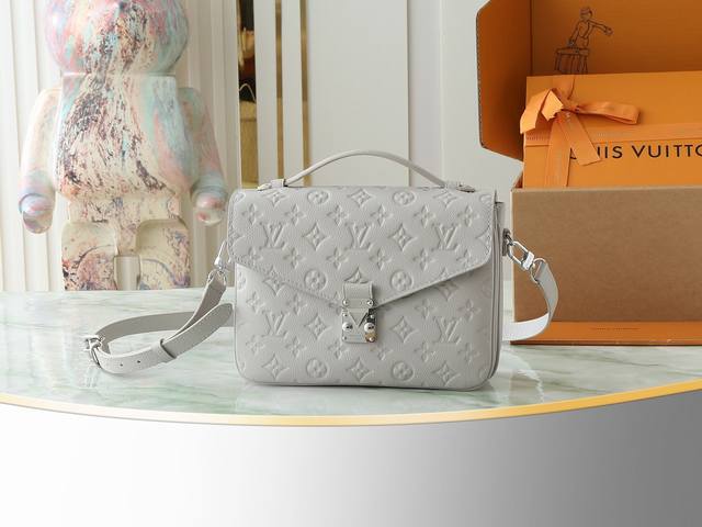 Top Original Single Home Shot M13481 Mist Grey Pochette M Tis Handbag Interprets