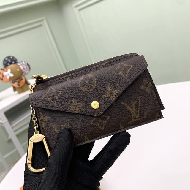 Factory P Price Top Original M69431 Monogram With Black Recto Verso Cardholder I