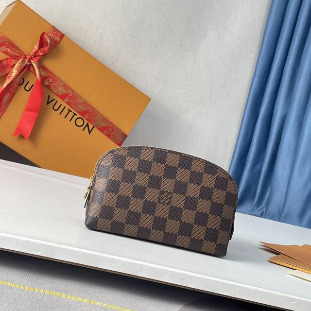 Overseas Original Order N47516 Exclusive Real Shot! This Damier Canvas Cosmetic