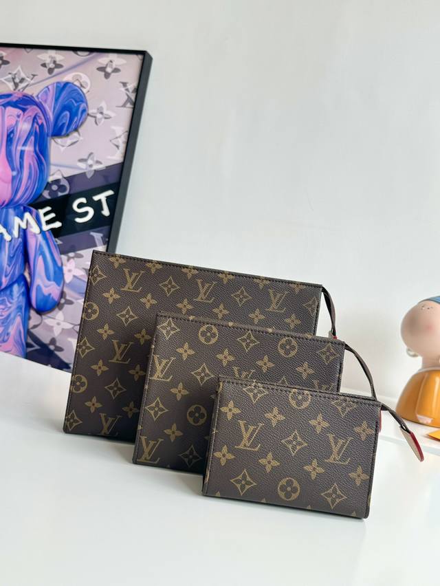 Factory P Price Top Original M47195 Three-Piece Trio Toiletry Bag Is Monogram Ca
