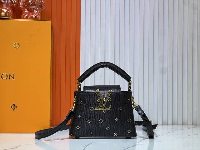 Exclusive Real Shot M59939 M94519 Capucines Handbag With Gold Lettering This Cap