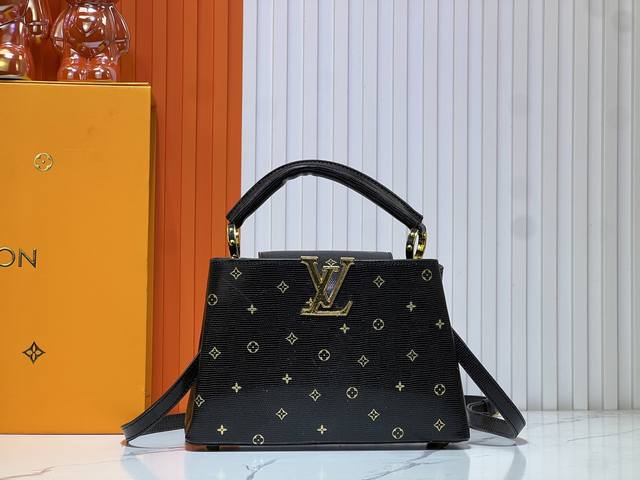 Exclusive Real Shot M59939 M94519 Capucines Handbag With Gold Lettering This Cap