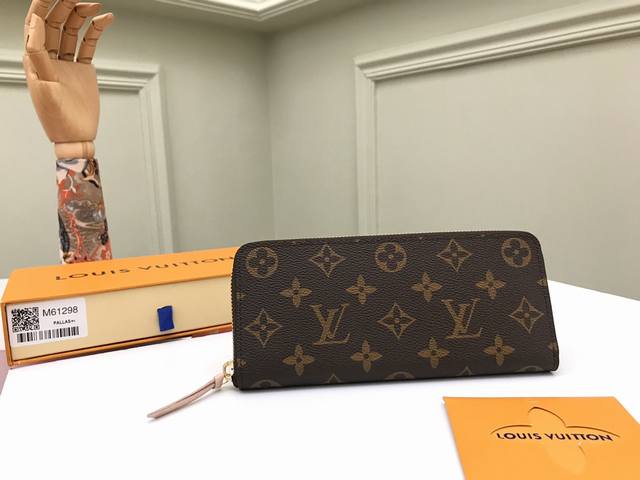 Factory Price Top Original M60742 Old Flower Pink The Cl Mence Wallet Made Of Fa