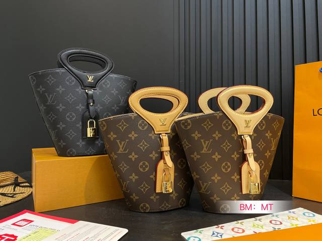 With Folding Gift Box Louis Vuitton Ss25 New Lv Bucket Outline Design Inspired B