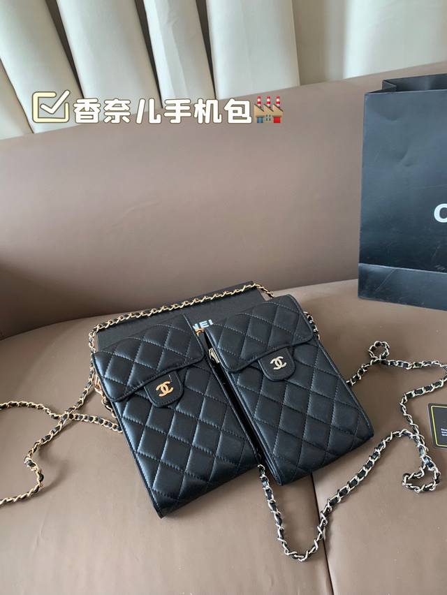 Chanel Mobile Phone Bag Top-Grade Cowhide Feels Great, Practical And Wear-Resist