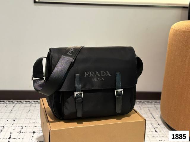 Prada Parachute Messenger Bag. Nylon Material, Durable And Wear-Resistant Design