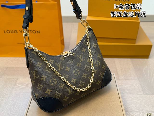 Original Replica Airplane Box Steel Hardware Chip Version Black Lv Croissant The