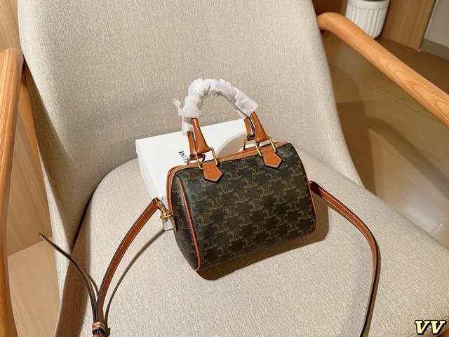 Celine Old Flower Boston Pillow Bag Size 20 14 9 Gift Box Packaging