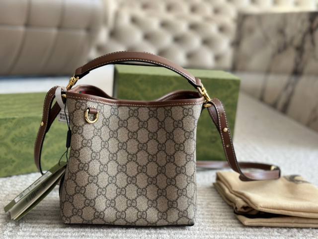 Upgraded Version With Box Size: 19*18Cm Gg Ophidia Small Shopping Bag 24Ss New P