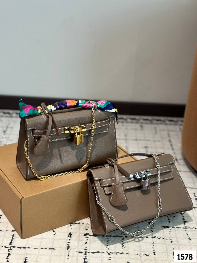 Palm Print With Folding Box Size: 22.13Cm Hermes Kelly First Generation The Size