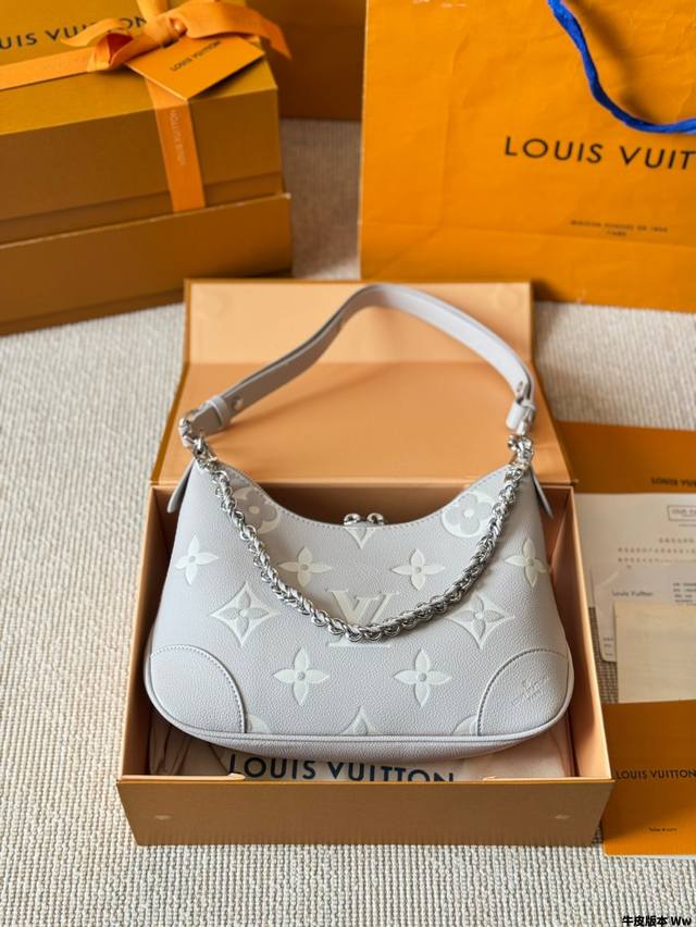 Cowhide Version Lv Vintage Croissant Bag Vintage Classic Shoulder Bag With Shoul