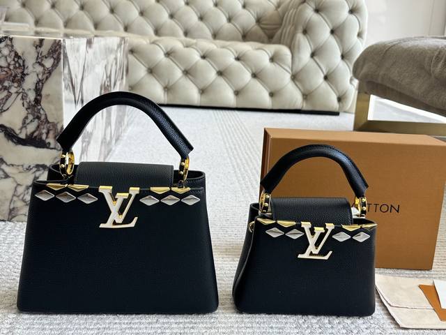 Folding Box Lvcapucines Lady Bag With Gold Buckle Hardware, Super Complicated Pr