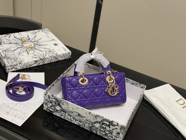 With Box Dior Lady Horizontal Version Princess Diana Bag 2025 Dior New Bag Model