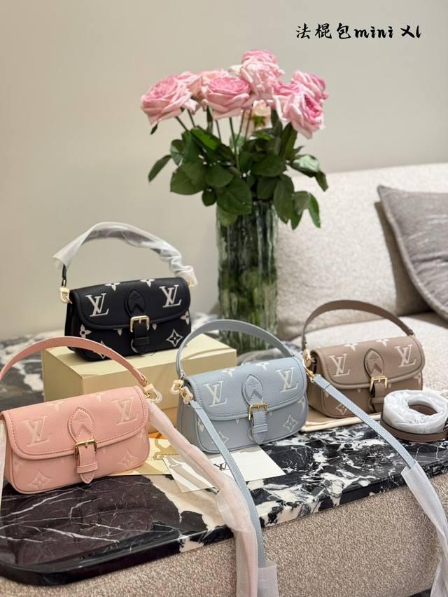 Baguette Mini Nano Diane Baguette Handbag The Nano Diane In Embossed Two-Tone Mo