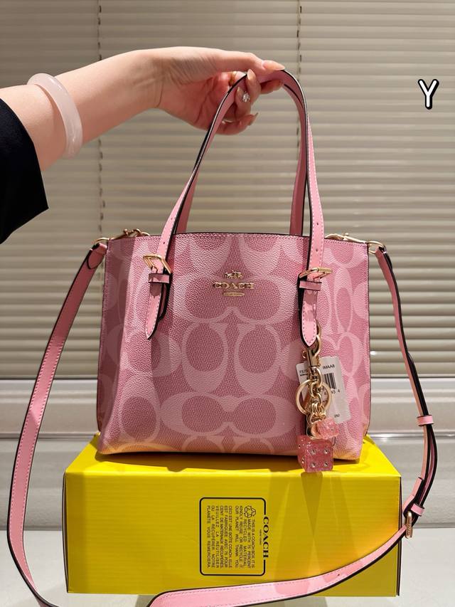Cowhide Version Soft Matte Pink Coach Mollie25 Tote Bag Coach Oem Factory P Late