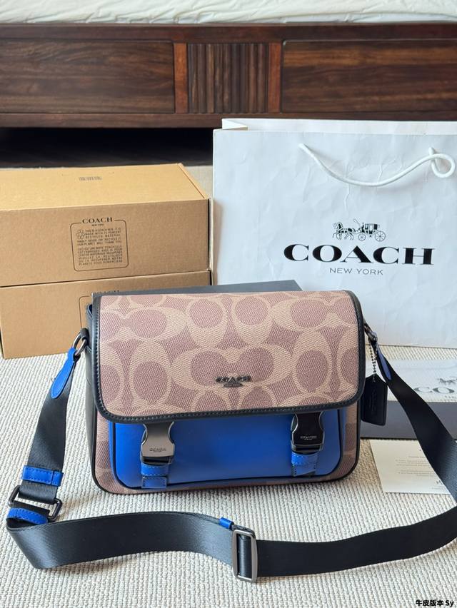 Cowhide Version Men's Messenger Bag Coach Cool And Handsome Family-Neighbor Styl