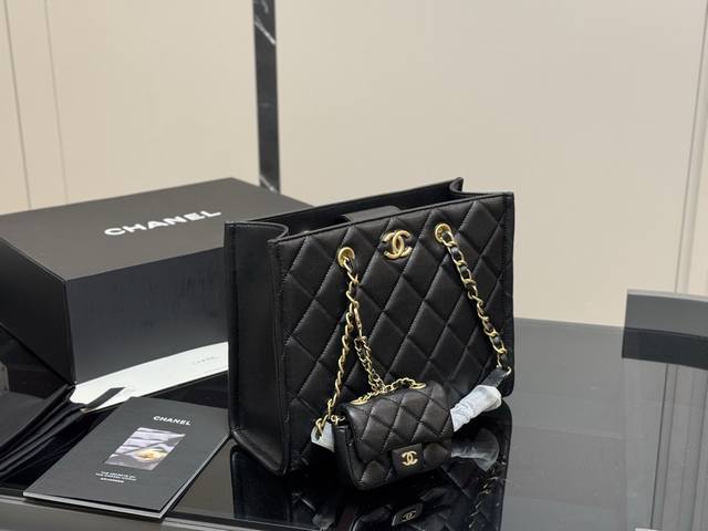 With Box Chanel's Colors Are So Beautiful Size: 30*24Cm Chanel Tote Shopping Bag