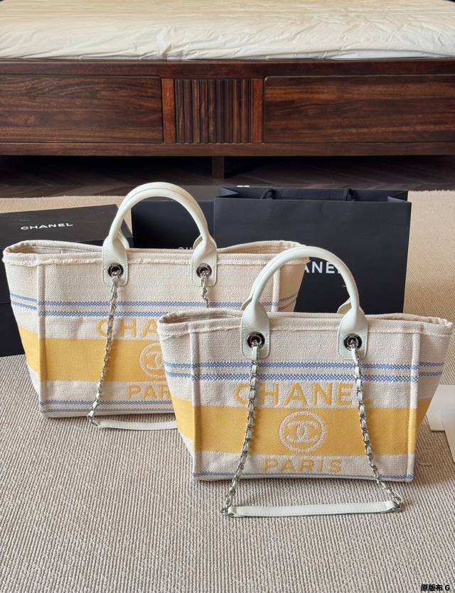 Original Cloth Chanel Beach Bag Handbag 24C Tote Chanel 24C Beach Bag The Textur