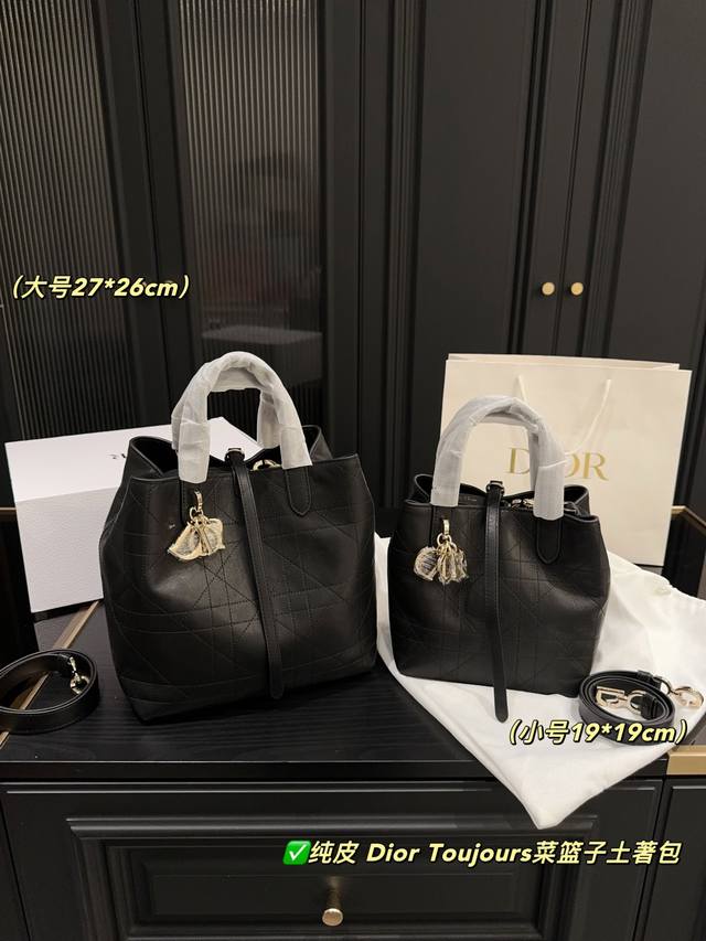 Pure Leather Large Size With Box 27.26 Small Size With Box Size 19.19 Dior Toujo