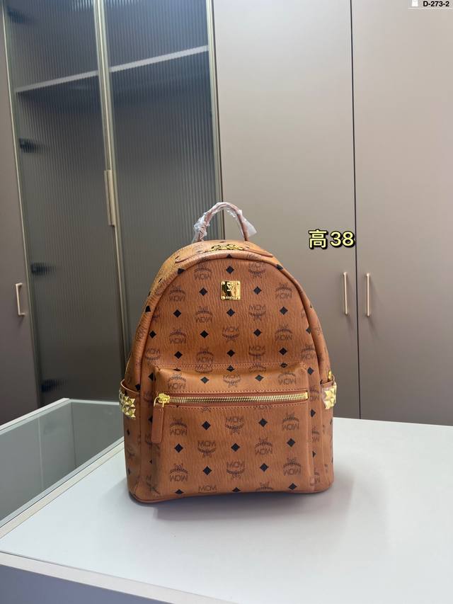 38Cm High Mcm Backpack Brandenburg A Must-Have For Men And Women D-273-2 Size 21