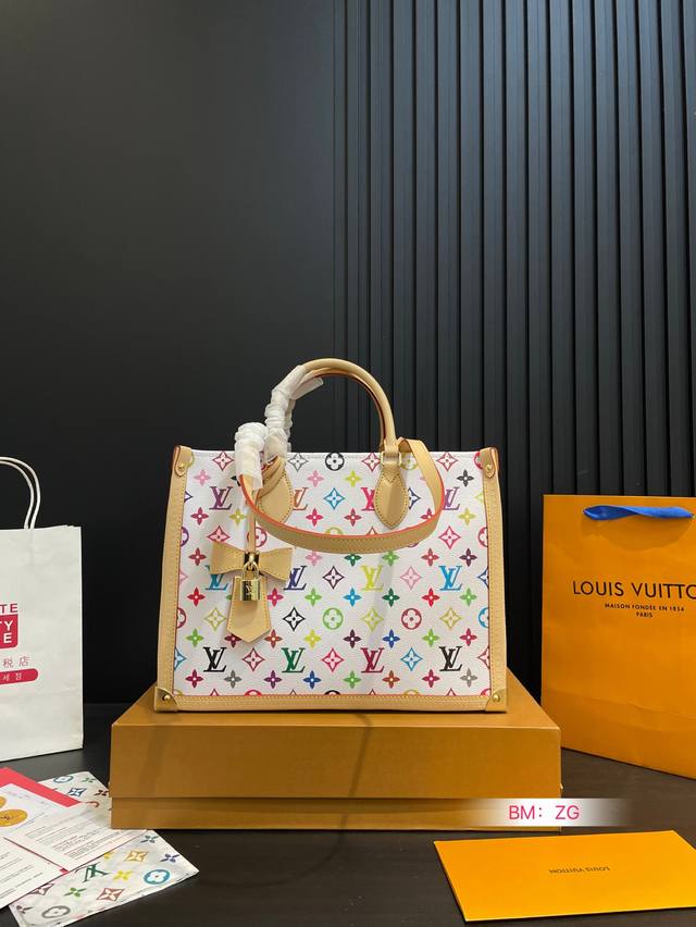 With Folding Gift Box Lv Tote Bag Lv High-End Large Handbag Debuts Love It Low-K