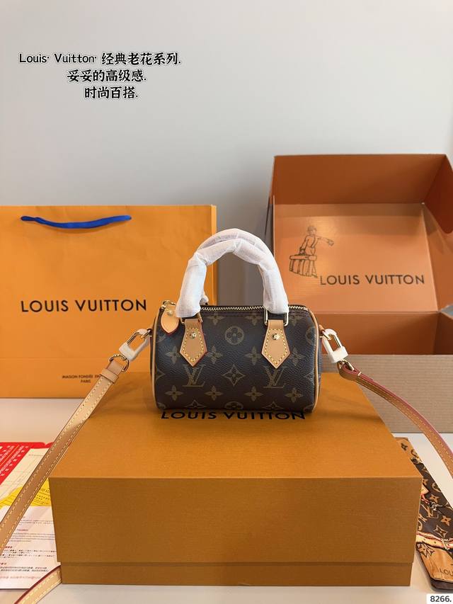 With Gift Box. Lv Speedy None Pillow Bag This Retiro Handbag Is Made Of The Icon