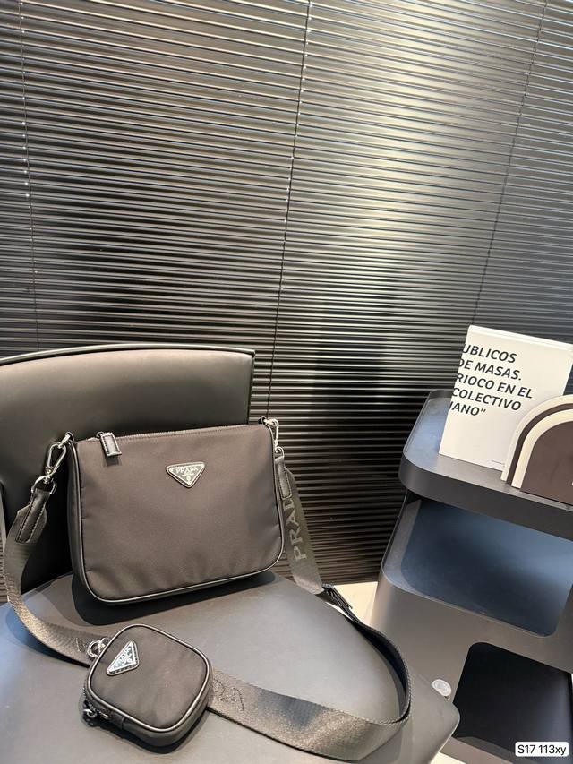 With Folding Box Prada Nylon Camera Bag Versatile And Cool Very Fashionable And