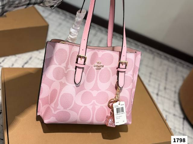 Soft Matte Pink Coach Mollie25 Tote Bag Coach Oem Factory P Latest Shopping Bag