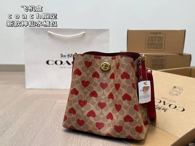 Airplane Box Valentine's Day Limited Edition New Fairy Bucket Bag Coach New Will