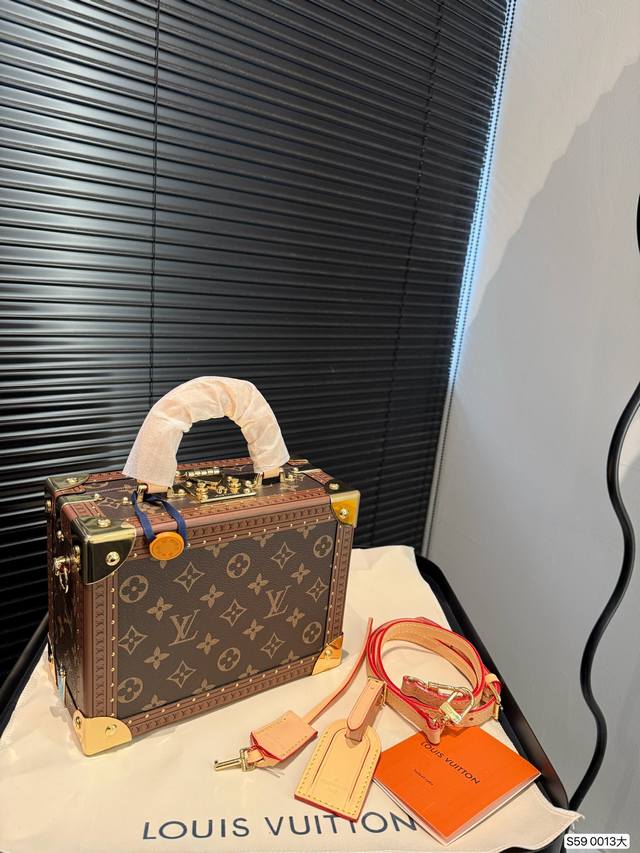 Large Size With Airplane Box Folding Box Lv Petite Malle Small Hard Box Classic