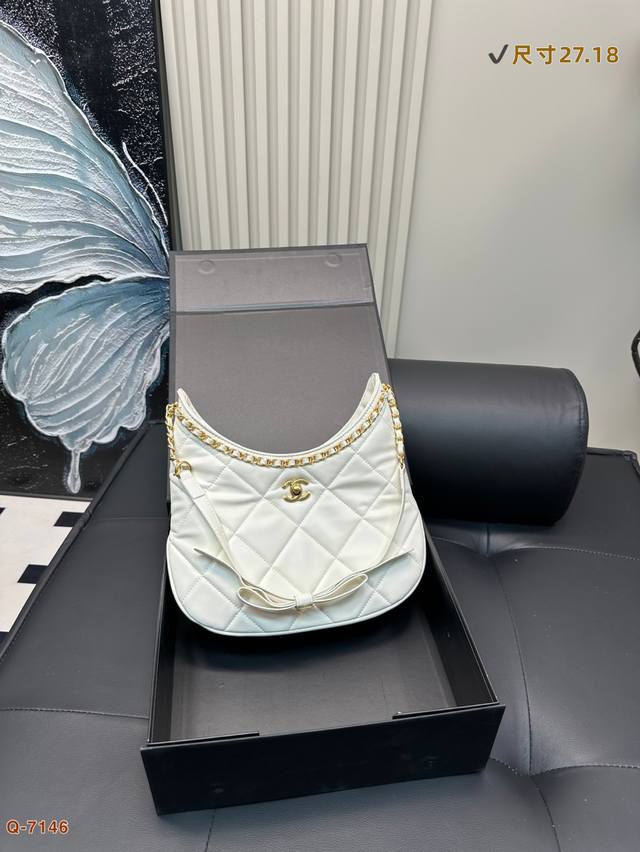 With Folding Box Chanel 25P The Most Coquettish Hobo! The Bow Shoulder Strap Is