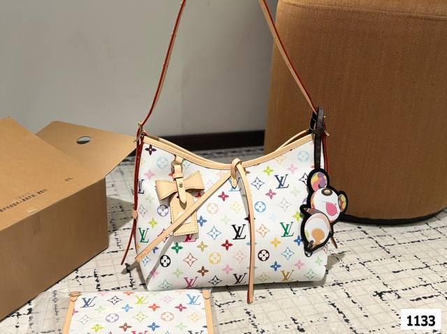Takashi Murakami Co-Branded With Pendant Louis Vuitton Lv Carryall New Commuter