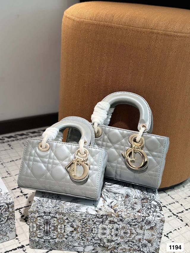 With Box Dior Lady Horizontal Version Princess Diana Bag 2025 Dior New Bag Model