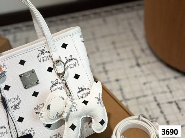 Mcm Original 20Tote Basket Tea Gold Mc New Shopping Bag Basket Hand-Held Shoulde