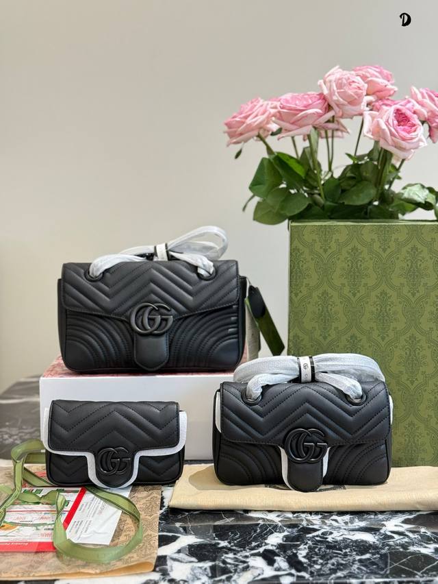 Gg Marmont #Fashionable And Versatile Gg Marmont New Color Mysterious Black A Ne