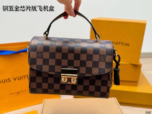 Steel Hardware Chip Version Airplane Box Lv Croisette Flap Handbag Internet Cele