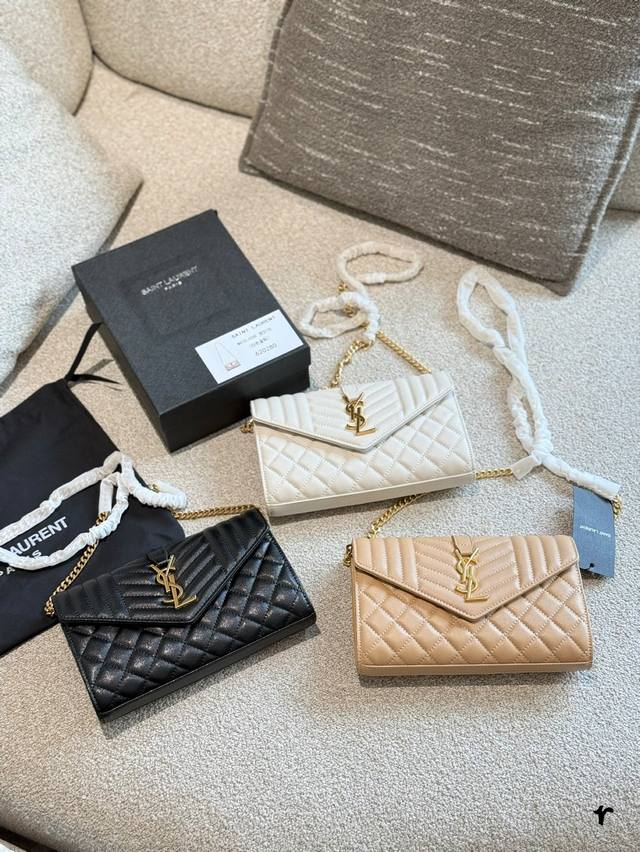 Ysi Saint Laurent New Envelope Bag Envelope Small Grain Idle Ysl Saint Laurent N