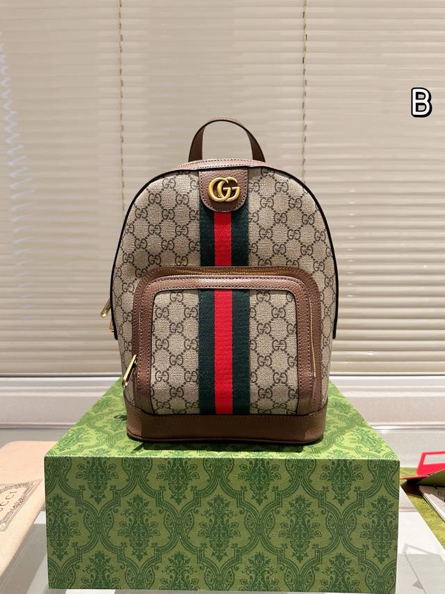 Cowhide Version Gucci New Backpackoriginal Quality! Exquisite Craftsmanshipgucci