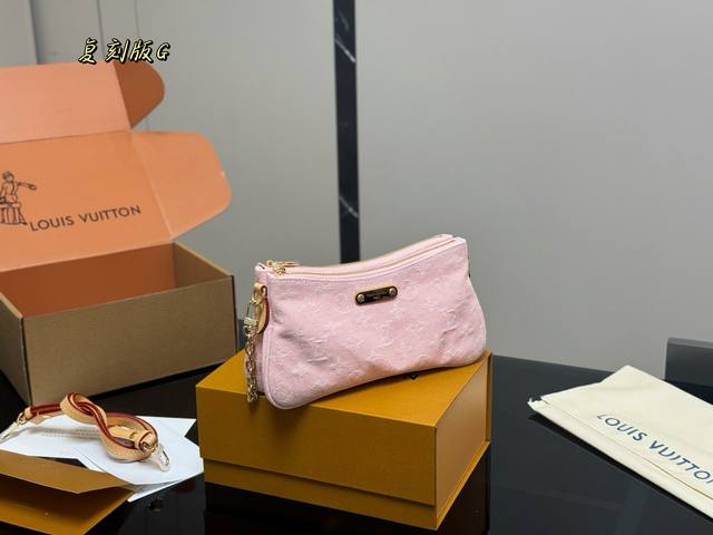 With Folding Box Airplane Box Size: 25*13Cm Lv New Hot-Selling Denim Mahjong Deb