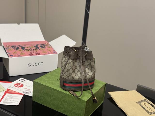 With Folding Box Airplane Box Size: 16*19Cm Gucci Ophidia Bucket Bag I Won T Int