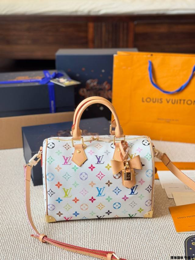 Original Version Of Cowhide Lv Speedy Pillow Bag This Retiro Handbag Is Made Of