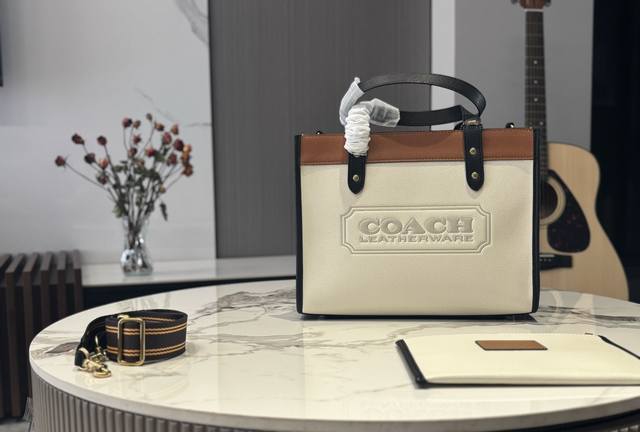Large Coach Ss22 Field 30Cm Tote Shopping Bag. Original Leather. What Kind Of Fa