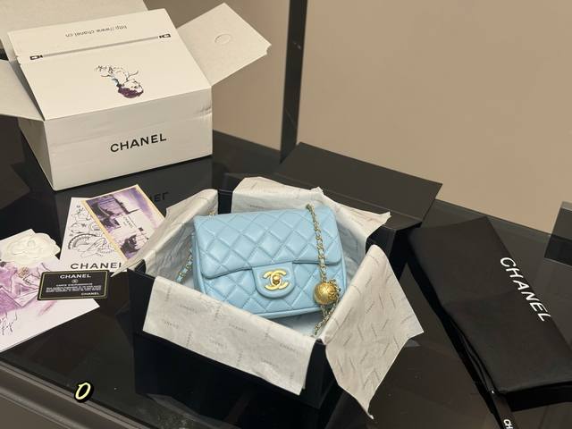 Folding Box Airplane Box Size: 17*13Cm Chanel Golden Ball Square Fat Man Soft, C