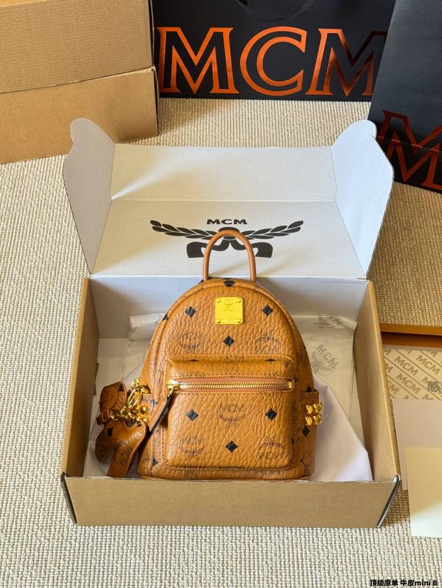 Top Original Cowhide Mini Classic Original Mcm Backpack Has Arrived Mcm Korean C