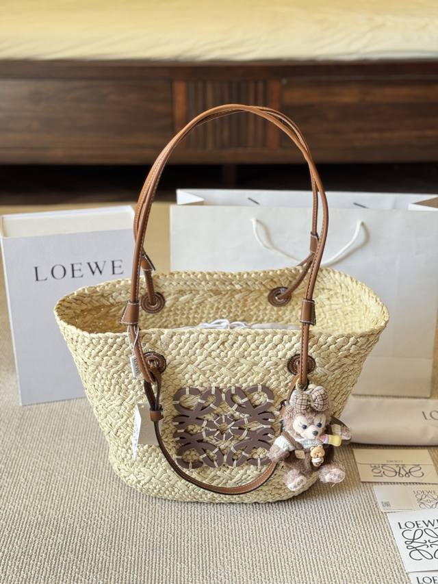 With Pendant Loewe Summer Essential Straw Bag Vegetable Basket Handbag Loewe Loe