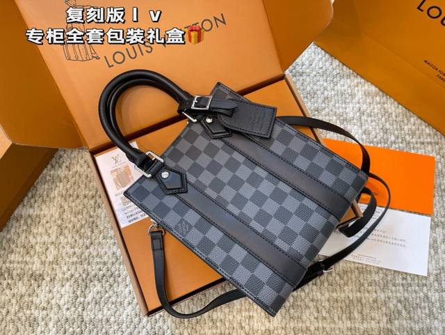 Original Replica Airplane Box Lv Sheet Music Bag Men's Bag Shopping Bag Never Ou