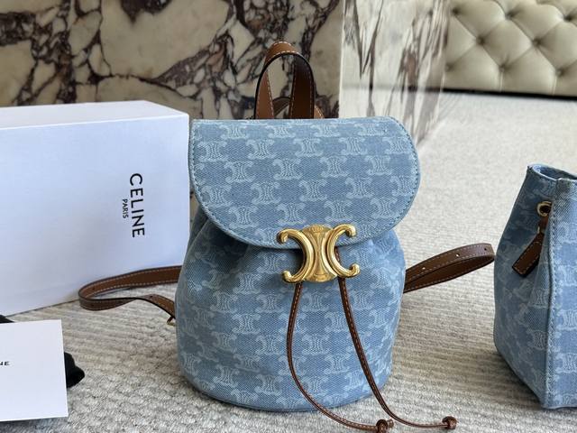 With Gift Box Size: 18 22Cm Celine Old Flower Backpack New Product Continues The