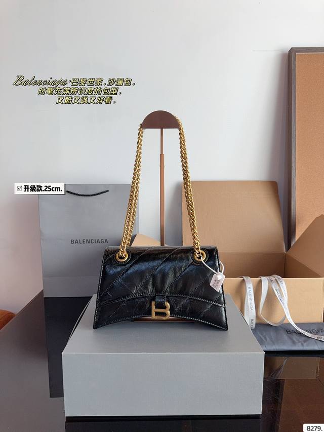 With Gift Box Balenciaga's New Product, The New Underarm Hourglass Bag, The Late