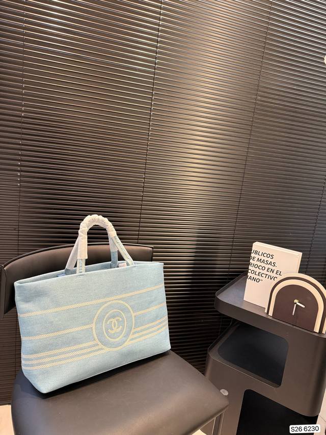 Chanel Denim Shopping Bag Chanel Is Really Good At Shopping. It Feels Like She I