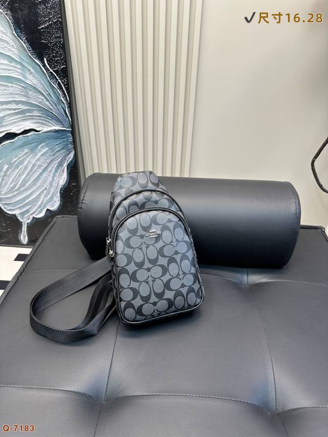 Coach Chest Bag Crossbody Shoulder Bag Made Of Exquisite Inlay Work Real Origina
